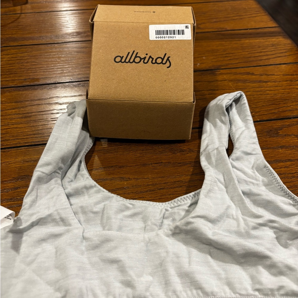 NIB Allbirds Women's Merino Wool Trino Bralette in Peppercorn - Picture 6 of 9
